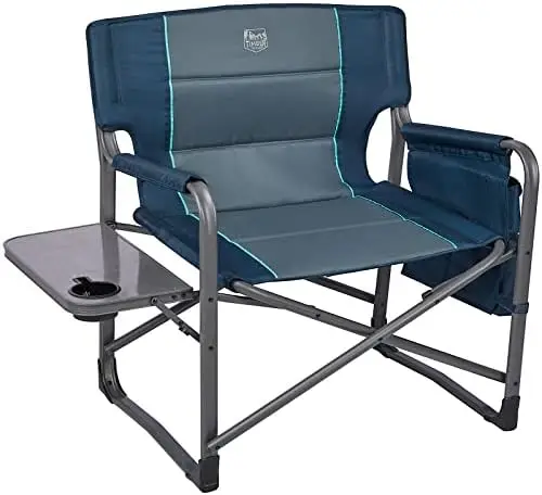 

Upgraded Directors Chairs with Foldable Side Table, Detachable Side Pocket, Heavy Duty Folding Camping Chair up to 600 Lbs Weig