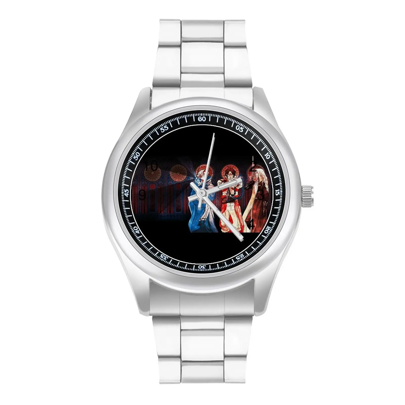 

Castlevania Alucard Dracula Castle Season Quartz Watch Funny Man Anime Steel Design Wrist Watch Fishing Fancy Photo Wristwatch
