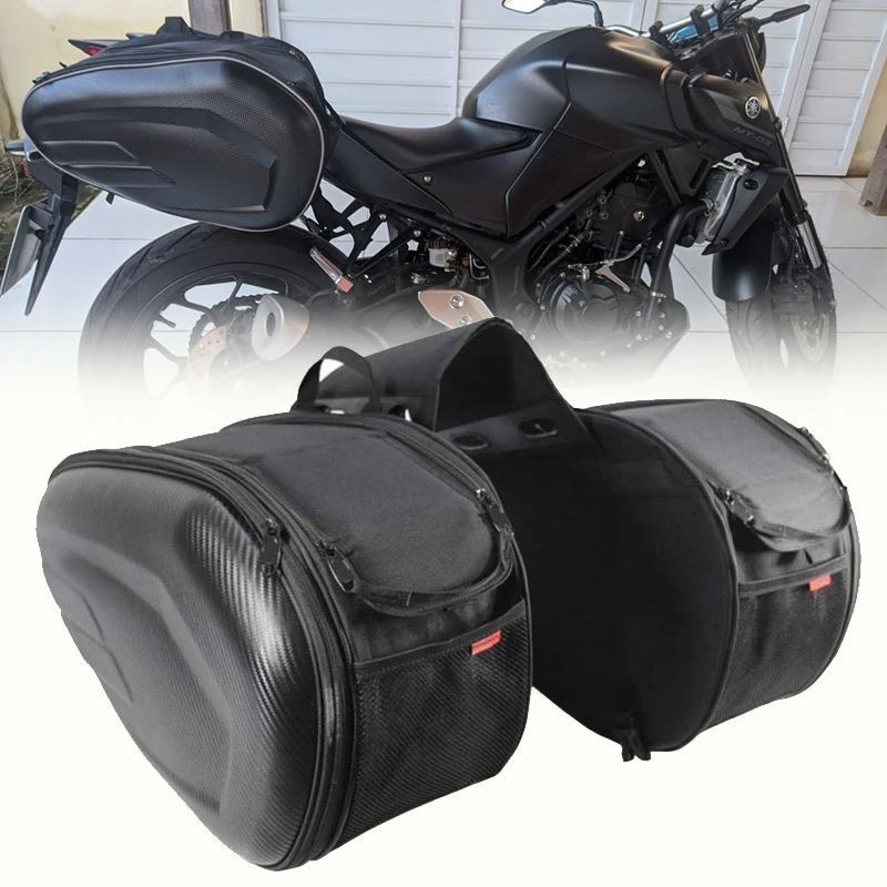 

2PCS Waterproof Motorcycle Side Bags SaddleBag Oxford Fabric Saddle Bags Moto Trunk Luggage Helmet Riding Travel Bags