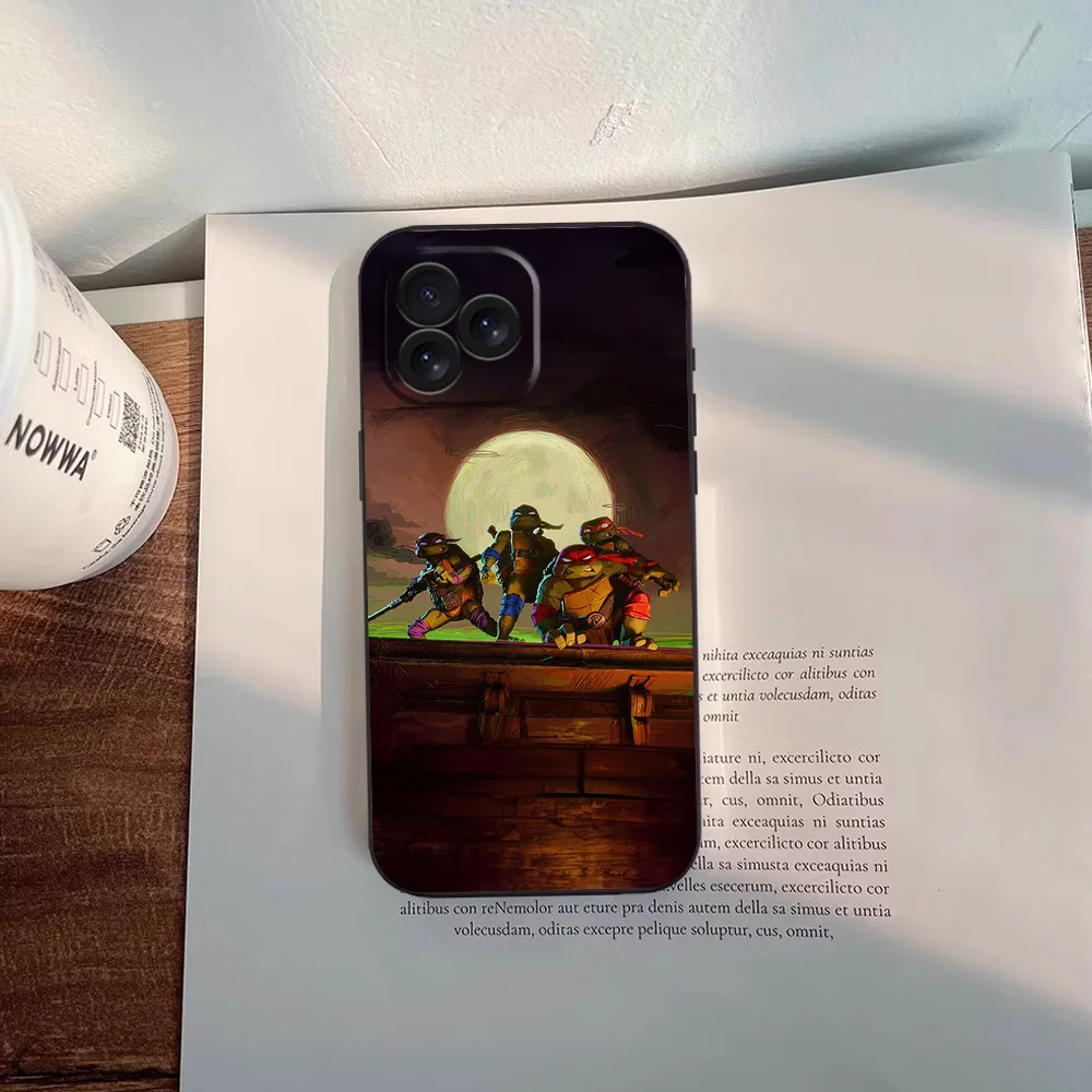 T-Teenage Mutant N-Ninja-Turtles Phone Case For Samsung A03 A04 A05 S A13 A34 A53 4G 5G S22 S23 ULTRA Black Soft Silicone Cover