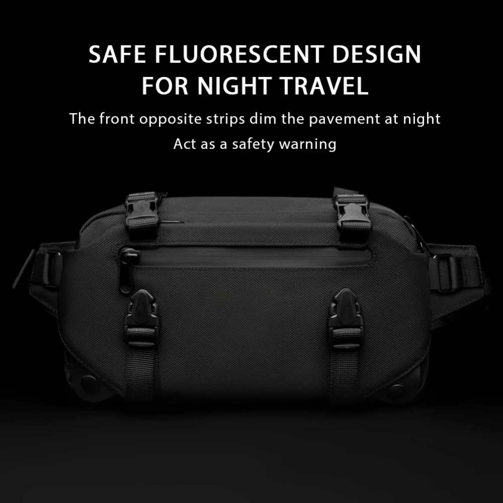 Men Waist Bag Waterproof Handbag Chest Bag Multifunctional Large Capacity Casual Fanny Pack Male sports cycling Fanny Pack
