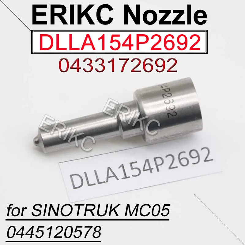 

DLLA154P2692 Diesel Injection Nozzle Tip DLLA 154 P 2692 Fuel Injector Atomizer 0433172692 For Bosch SINOTRUK MC05 0445120578