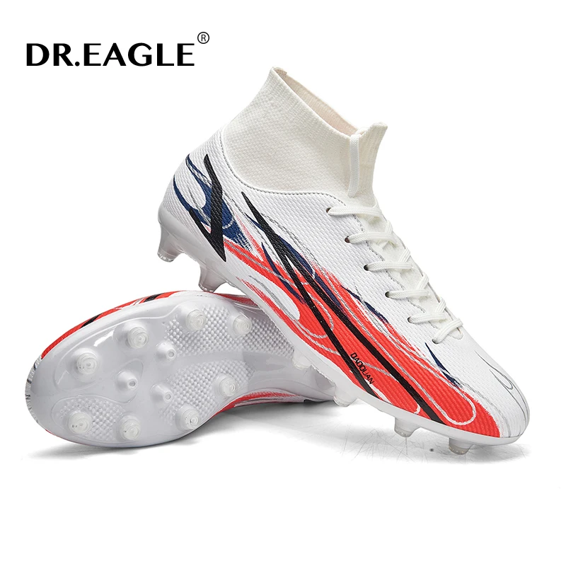 

Футбольные бутсы DR.EAGLE TF/FG, взрослые футбольные бутсы, уличные футбольные бутсы для мальчиков, высокие футбольные бутсы, мужские футбольные ...