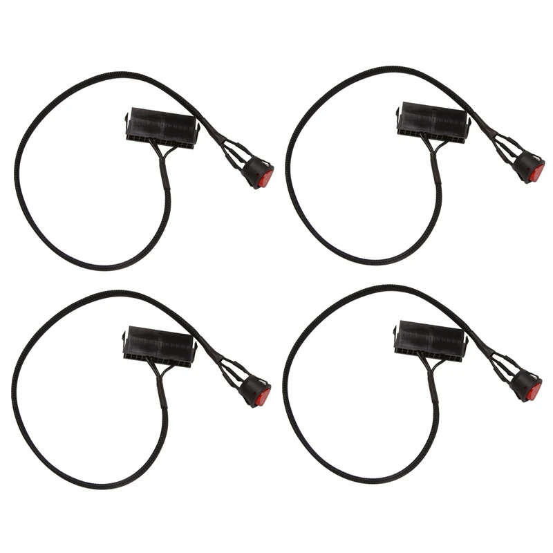 

4X 24-Pin Female ATX PSU PC Power Supply Starter Tester Start Up Jumper Ridge Cable With ON/OFF Switch,50Cm