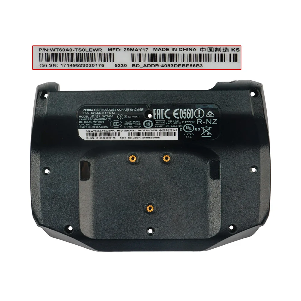 

New Back Cover Replacement for Zebra WT6000 WT60A0 Free Shipping