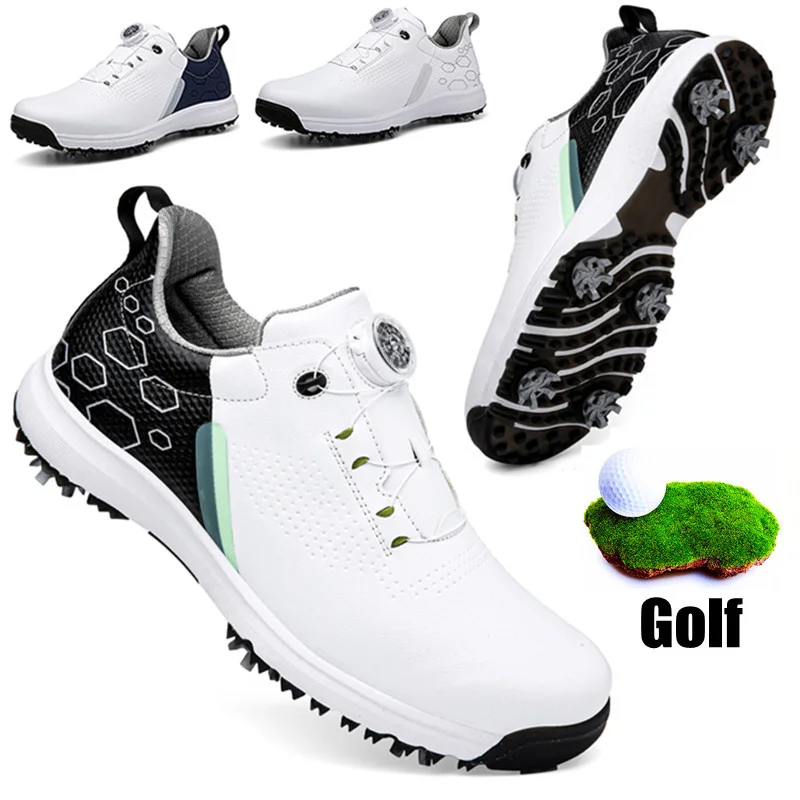 

New Men's Golf Training Shoes Women and Men's Outdoor Sports Sneakers Non-slip Shoe Spikes Waterproof Men's Shoes