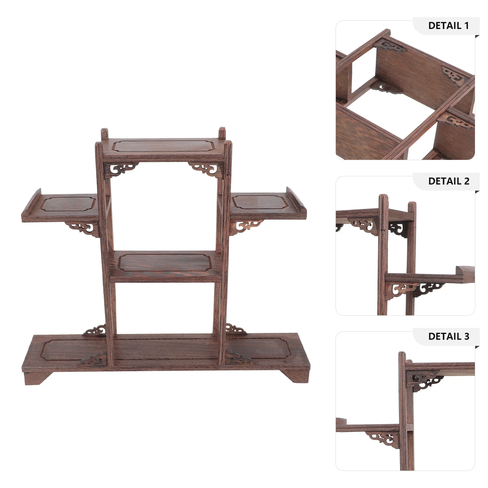 

Display Stand Craft Displaying Frame Wooden Storage Rack Showcase