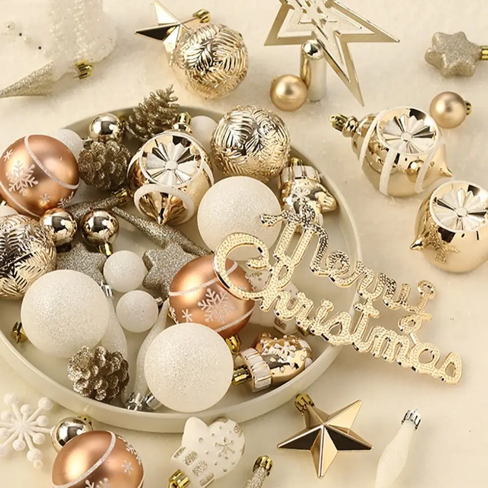 70 шт. пластиковый набор рождественских шаров со звездой роспись сделай сам