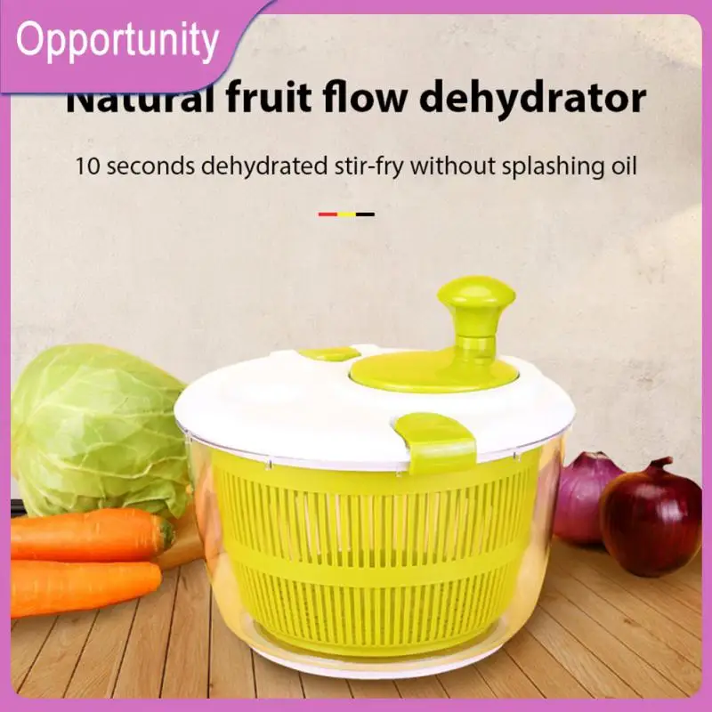 

Rotatable Vegetable Throwing Basket With Anti Slip Base New Drain Basket Practical Multifunctional Salad Dehydrator