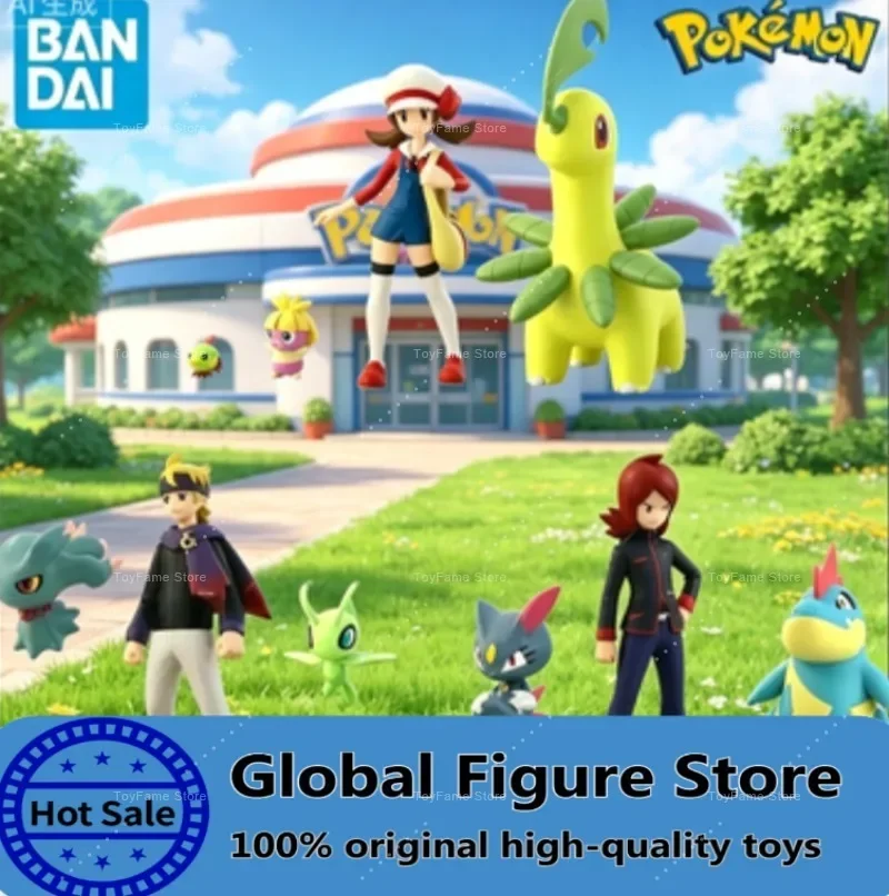 Фото В наличии: Оригинальная коллекционная фигурка Bandai Scale World Pokemon Johto Region - Котоне, Байлиф, Сильвер Крокодил, Морти, Селеби №2