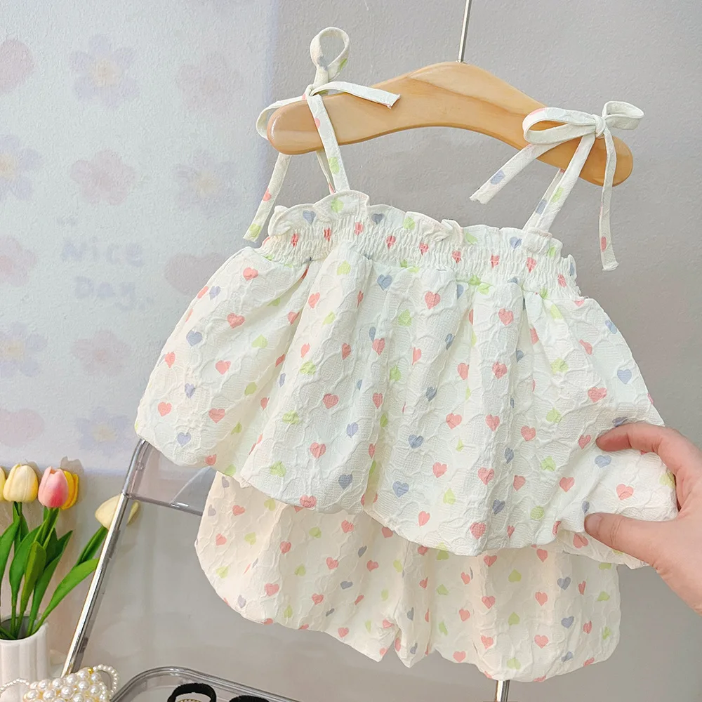 

Летние комплекты одежды для маленьких девочек, детские повседневные штаны с принтом, комплекты из 2 предметов для девочек, детский комплект ...