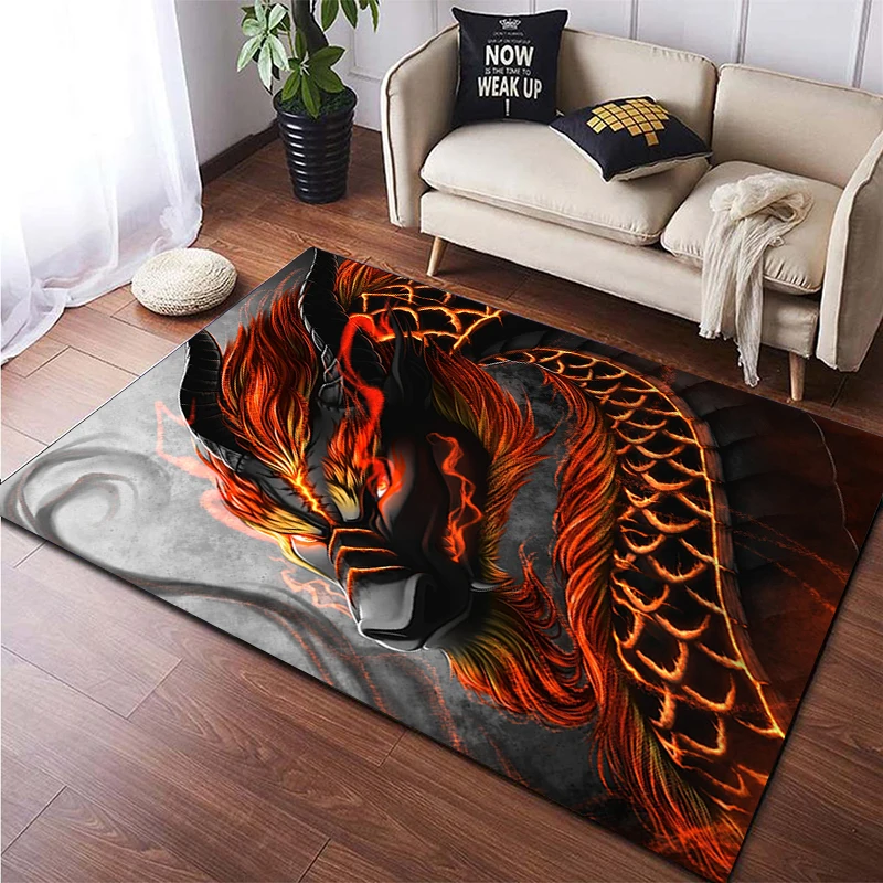 Chinese Dragon Animal Printed Carpet for Living Room Large Area Rug Soft Mat E-sports Chair Carpets Alfombra Gifts Dropshopping