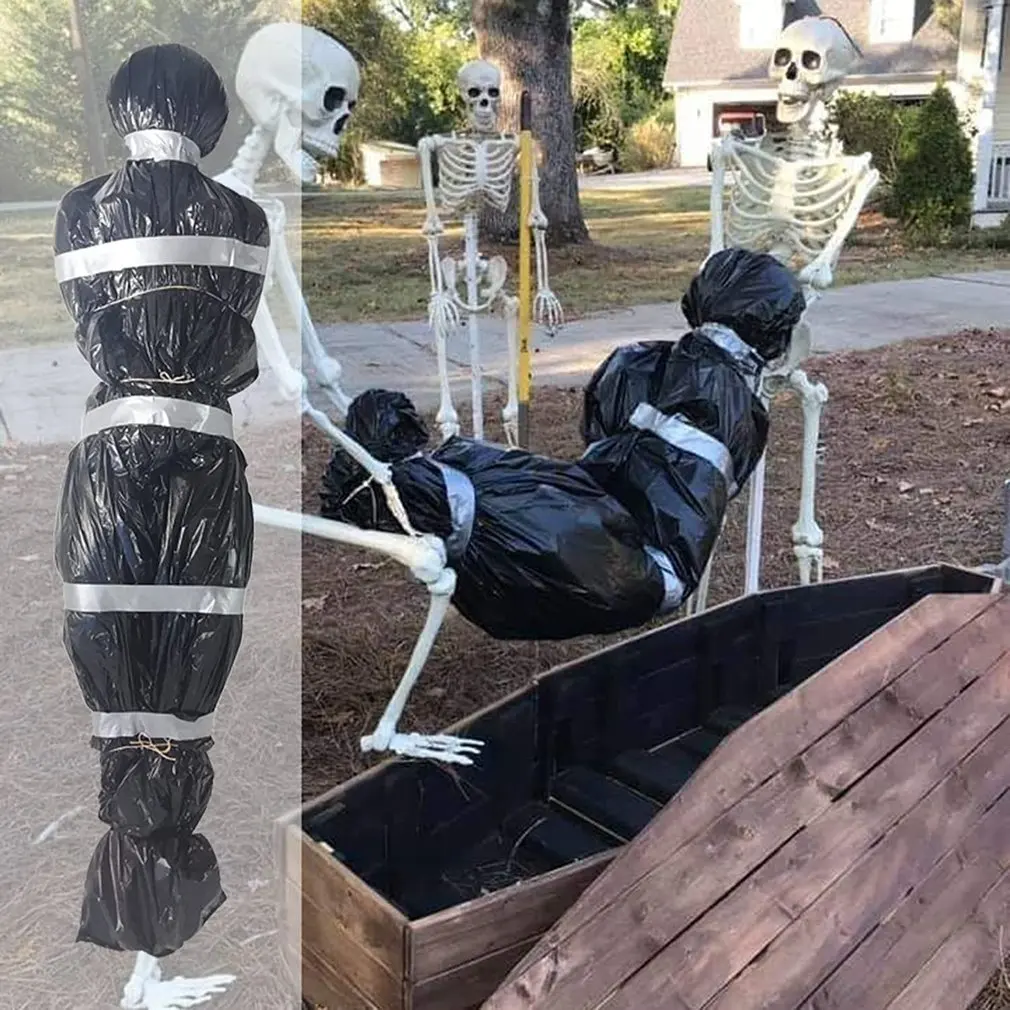 

Halloween Decorations Death Victim Prop Scary Bag Fake Corpse Outdoor Props Creepy Haunted Houses Decor Retro Style Decoration