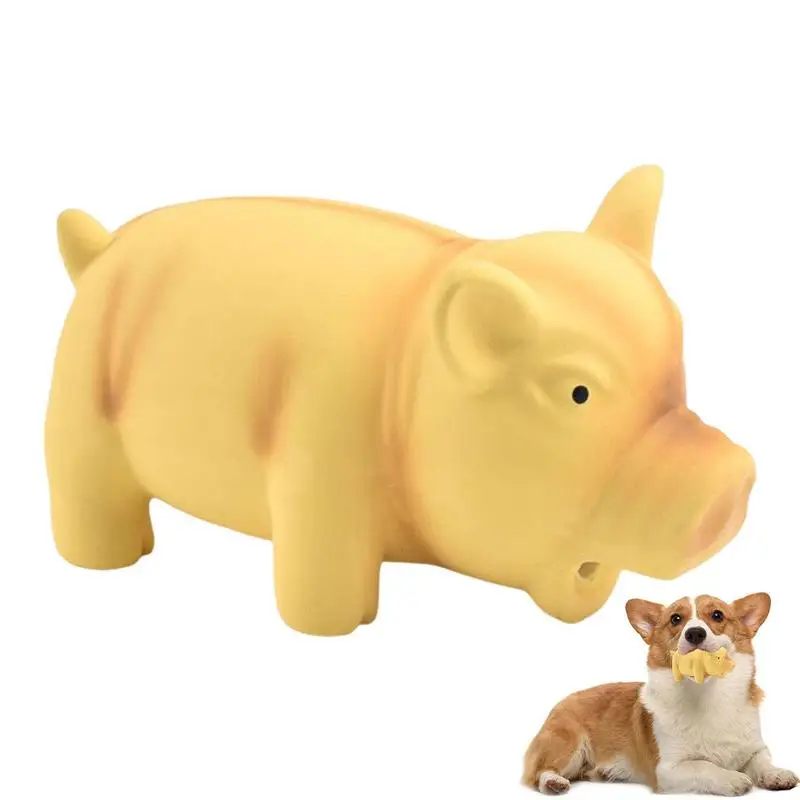 

Grunting Pig Dog Toy Dog Squeaky Toy Latex Dog Chew Toys With An Oinks Sound Squeaker Grunting Pig Dog Toy Durable Self Play Dog
