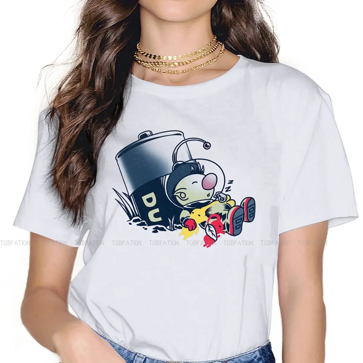 

Футболка женская хлопковая с коротким рукавом и графическим принтом, в готическом стиле