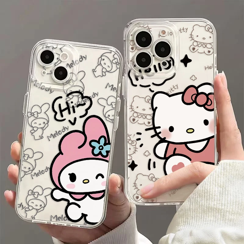 Симпатичный чехол для телефона в виде коричной мелодии iPhone 16 15 14 13 12 11 Mini Pro Max X XR