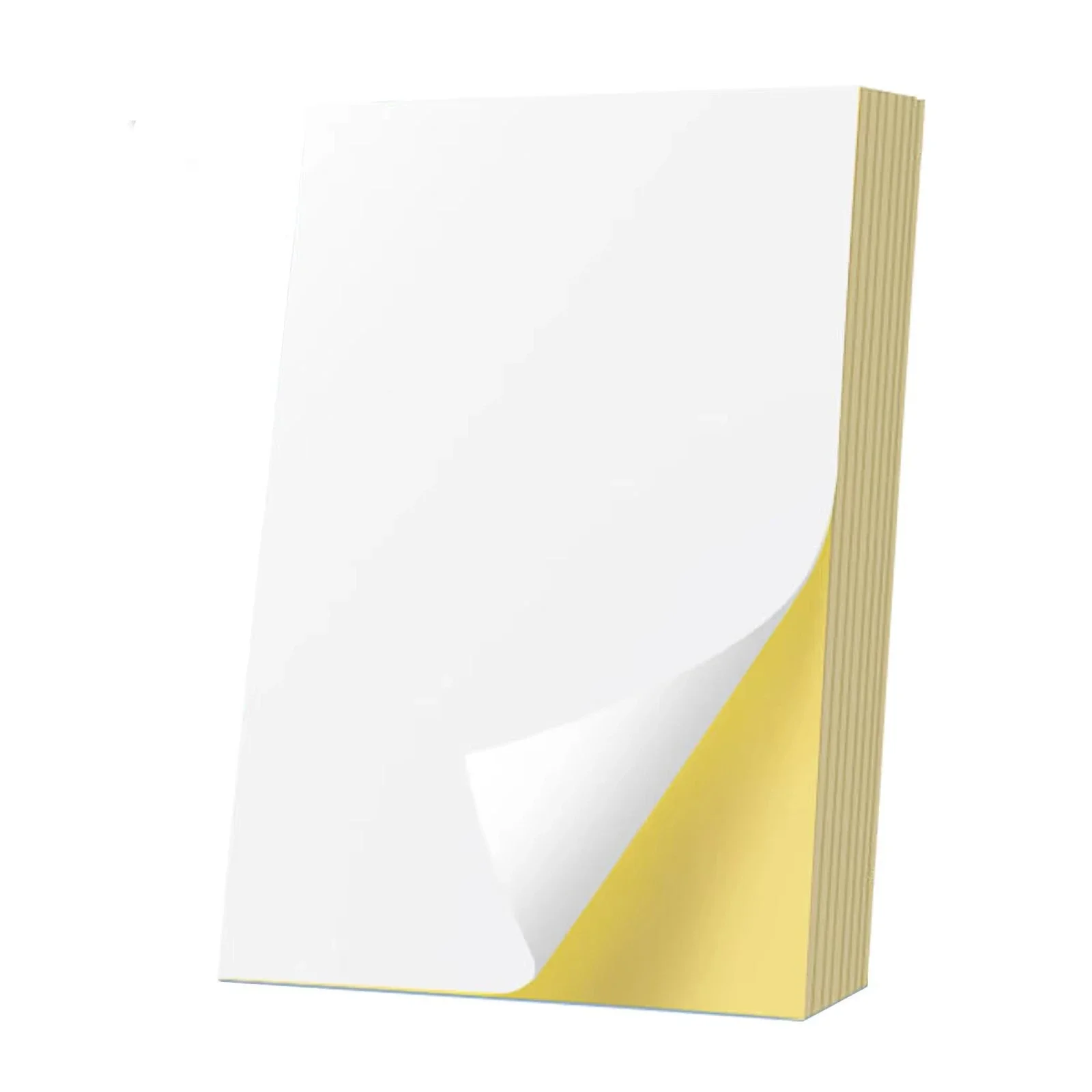 10 листов липкой матовой бумаги формата А4 белая самоклеящаяся этикетка для