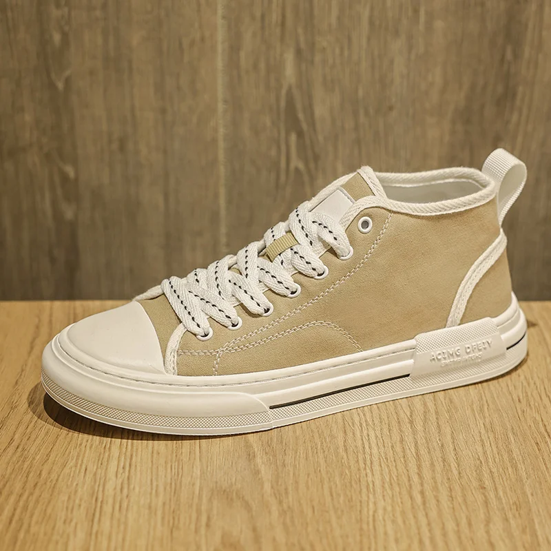 Кеды мужские высокие Вулканизированная подошва Повседневная Удобная обувь