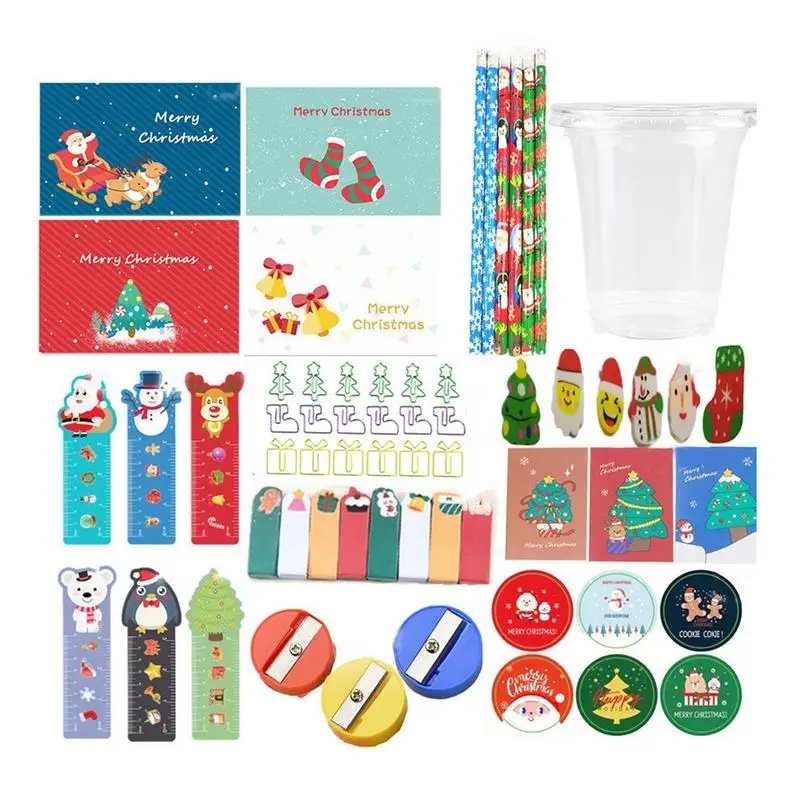

Christmas Stationery Party Favor Children's Stationery Gift Box Set Festive Atmosphere Christmas Stationery Collection For