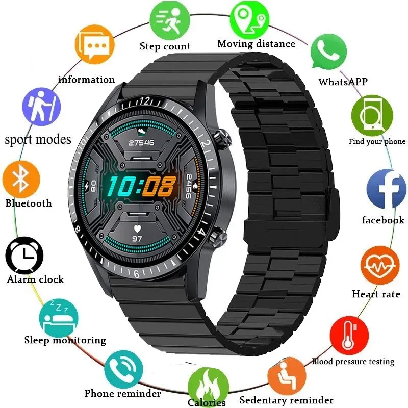 

Smart Watch Full Touch Screen Smart Watches Men Bluetooth Call Music Weather Forecast For Samsung Galaxy S10e G970U G970U1 S21