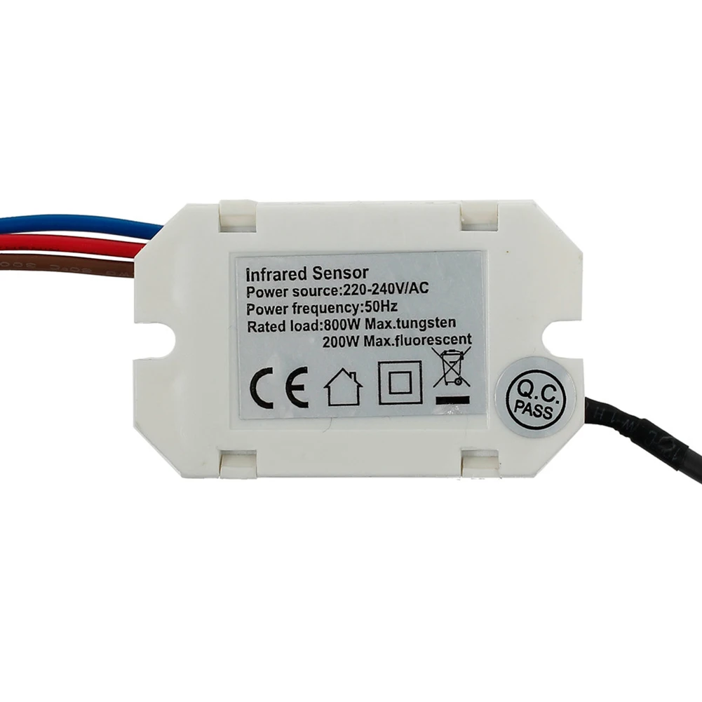 

Light Switch PIR Sensor Detector Mini Recessed Motion Occupancy Rest Dips 6m 800W Adjustable Ceiling 220-240V/AC