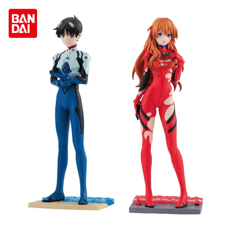 

Аниме Оригинальные BANDAI Neon Genesis Evangelion Asuka Langley Soryu картонные яйца EVA Ikari Shinji 14 см модели игрушки для мальчиков подарок