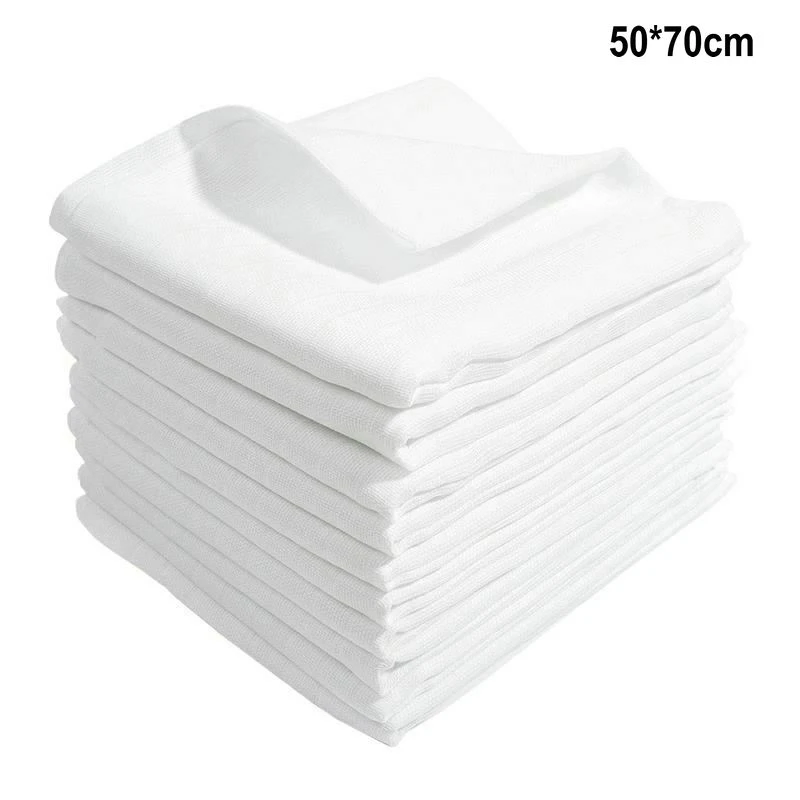 

1pcs 50x70 Cm White Muslin Bamboo Fiber Cotton Baby Diapers Clothes Diaper Inserts Bibs Washable Babies Care Eco-friendly Diaper