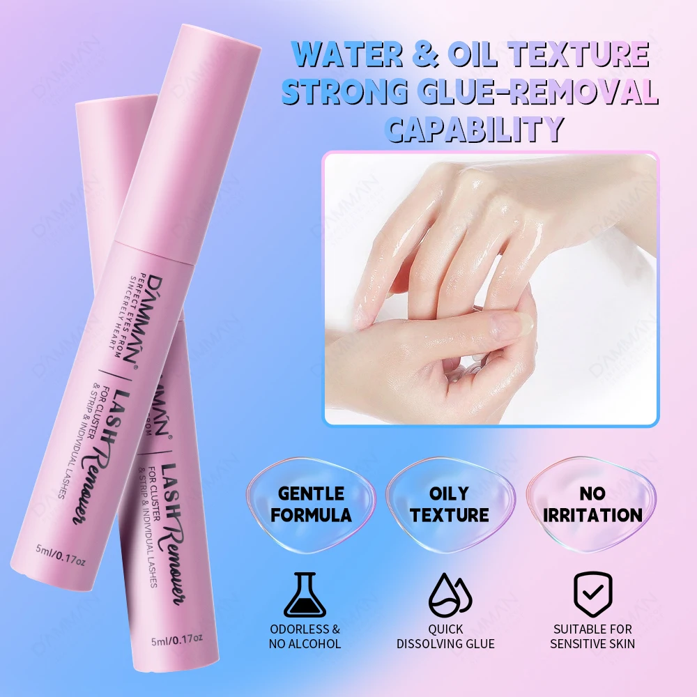 5 бутылочек для удаления клея накладных ресниц средство индивидуального
