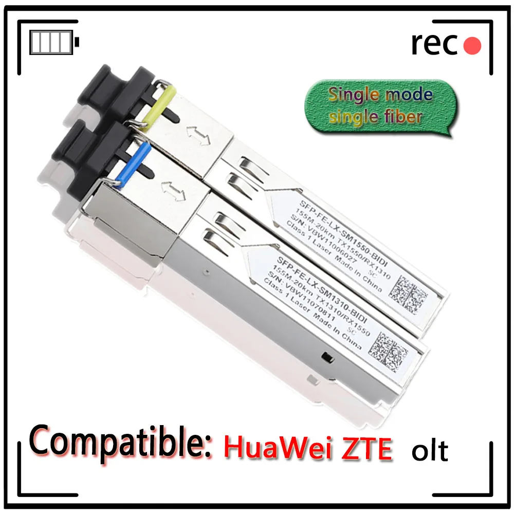 Free Shipping LC Module Single Fiber Optical Transceiver SFP 100M SC Fiber Switch Module FTTH Compatible With Cisco HUAWEI ZTE