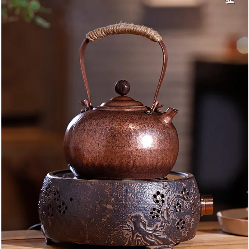 Copper Tea Pot Handmade Kettle Tea-making Copper Pot Antique Small Copper Pot Old Copper Pot Kettle Sealed Tea Pot