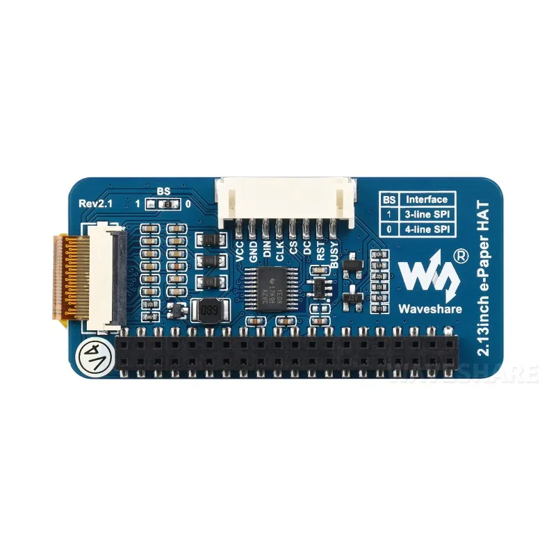 2 13 дюймовый E-Paper HAT (B) 250x122 красный/черный/белый интерфейс SPI