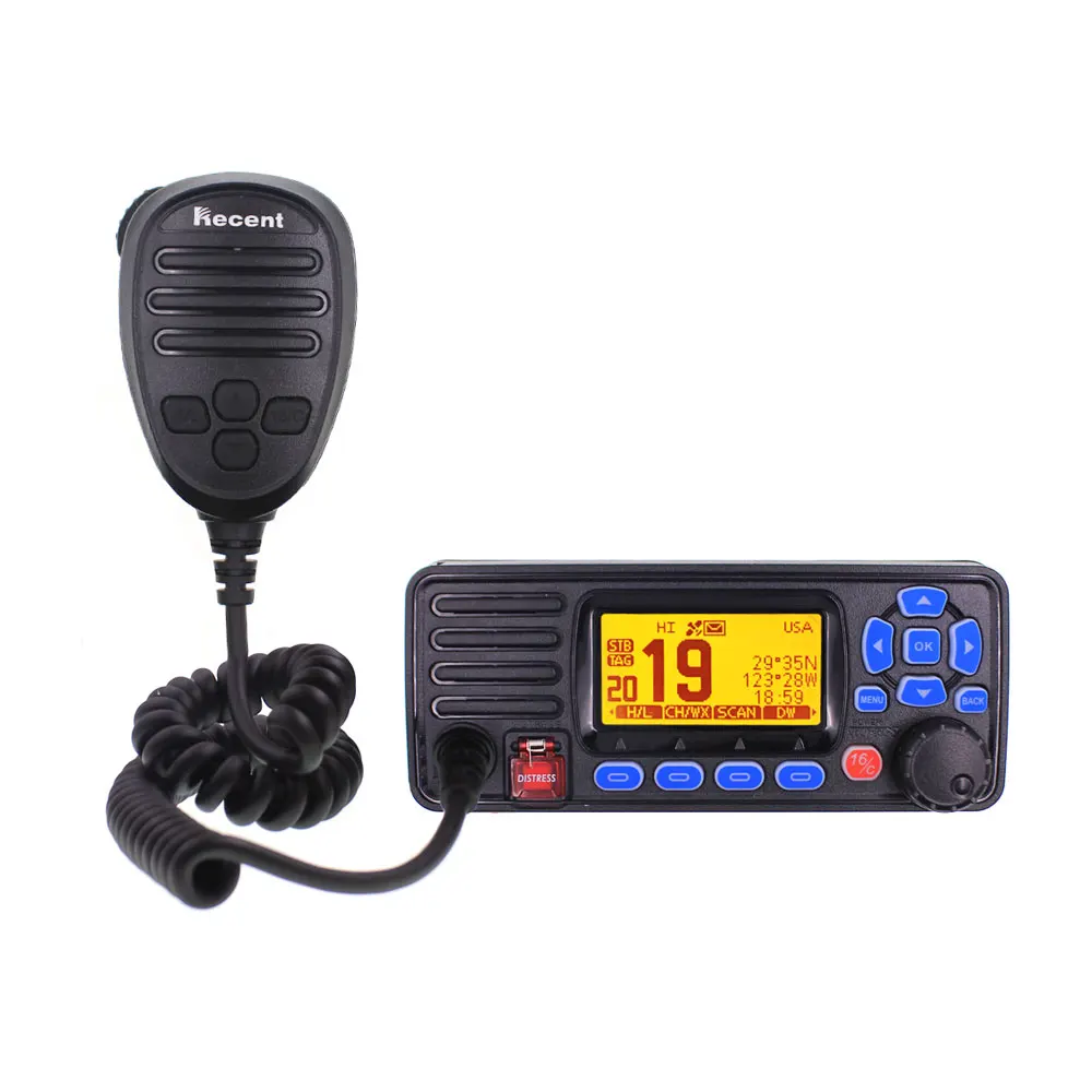 

IP68 RS-509MG VHF Mobile Marine Radio Float Class D Weather Channel with MMSI Alert GPS 25W Walkie talkie vhf transceiver Radio