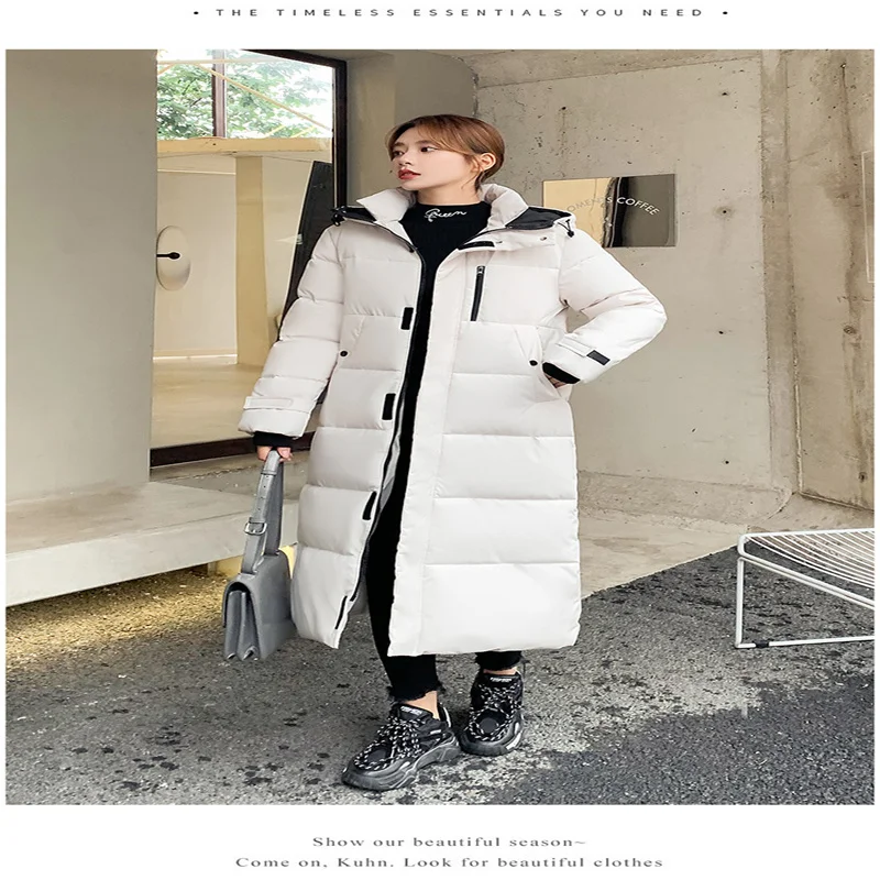 Long Thin Down Jacket for Women 2023 Demi-season Parka New In Outerwear Winter Shirts and Blouses Zipper Casual Fashion Spring