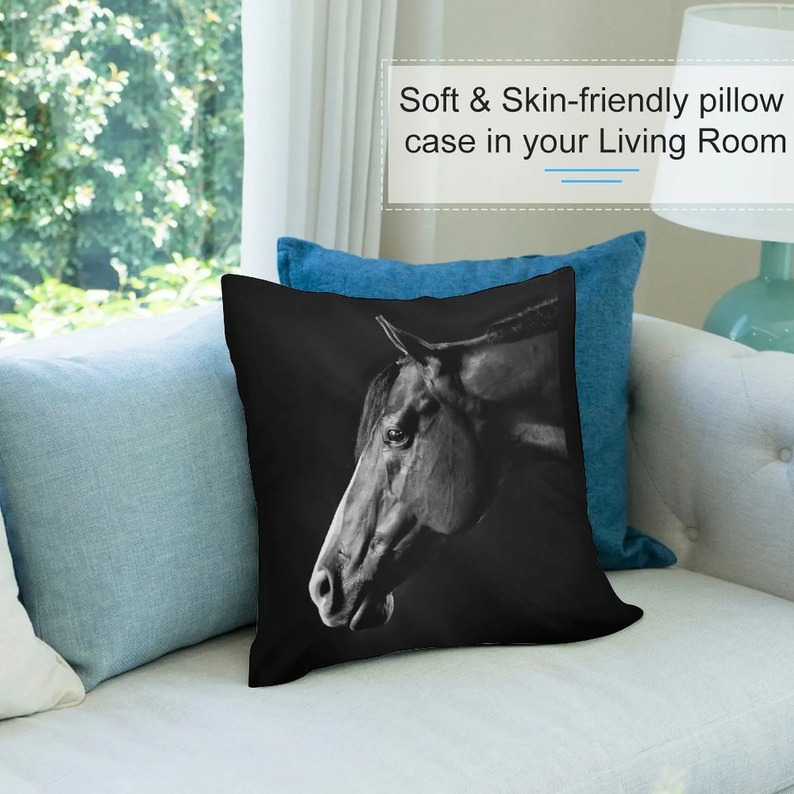 Четверть Лошади гелдинг портрет диванная подушка подушки для декоративного