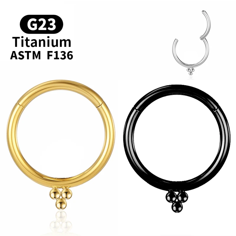 

Кольцо для носа диафрагма хрящевой пирсинга шар Daith Helix индустриальный Козелок Очаровательная клипса для тела ювелирные изделия серьги Тит...