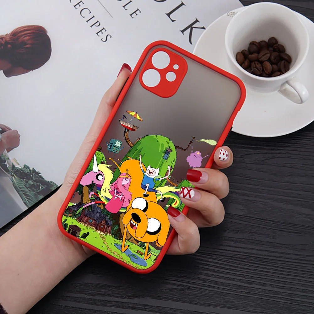 Чехол для телефона с мультяшным рисунком приключений iphone SE 2020 6 6S 7 8 11 12 13 Mini Plus X XS XR