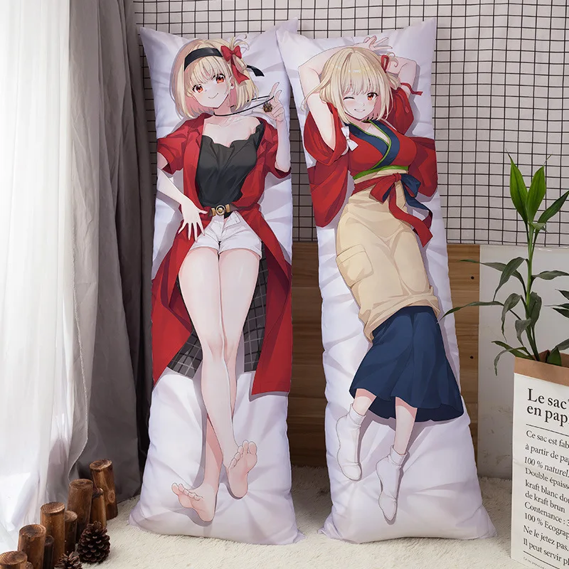 

Lycoris Recoil Chisato Nishikigi Dakimakura Anime Pillow Case Cosplay Hugging Body Cartoon Accessories