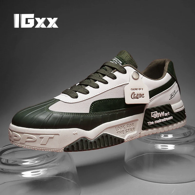 Camouflage Punk Outdoor Boots Leather Casual Sneakers Fahsio