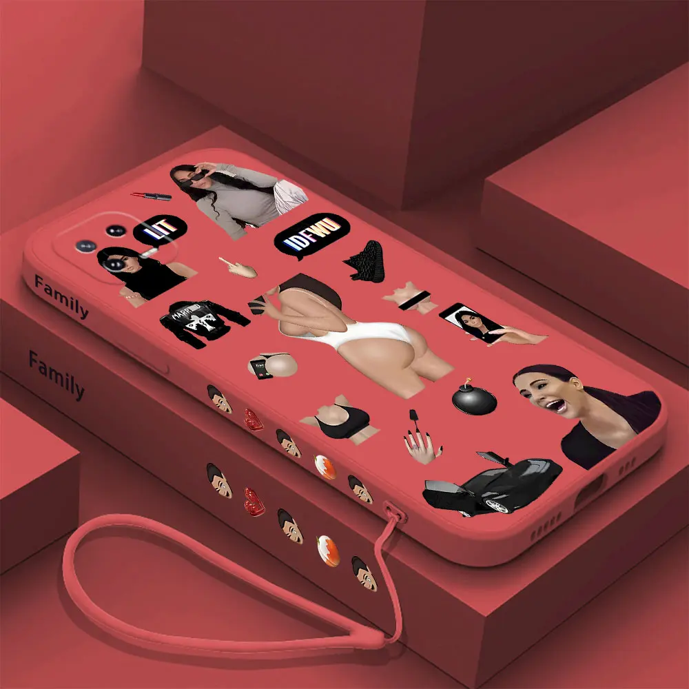 Чехол K-kardashians для телефона Xiaomi Mi 13 12 12T 12S 11 11T Ultra 10 10T 9 9T 9SE 8 Pro Lite жидкий силиконовый