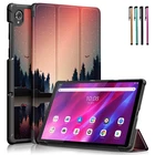 Новинка 2021, чехол для Realme Pad, ультратонкий складной чехол с тремя сложениями для Funda Realme Pad 10.4, чехол для планшета + ручка