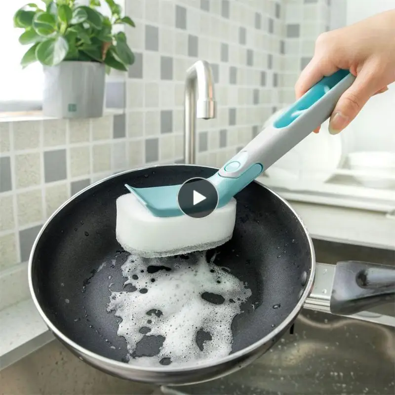 

Multifunctional Brush Household Non-slip Cleaning Brush Dish Brush Sponge Brush Wear-resistant Convenient Cup Brush Pot Brush