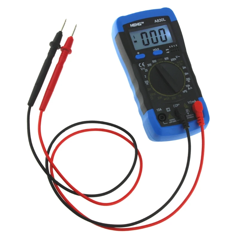 

A830L Digital Multimeter LCD DC AC Voltage Diode Freguency Multitester J2FA