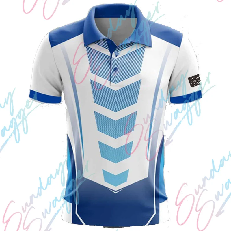 Sunday Swagger Summer Polo Wear Men's Golf Shirt Racing Short Sleeved Top Quick-Drying Breathable T-shirt Football Tennis Jersey
