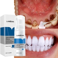 lanbena teeth whitening mousse toothpaste safe protect teeth dental oral hygiene remove stains plaque cleaning tooth white tool