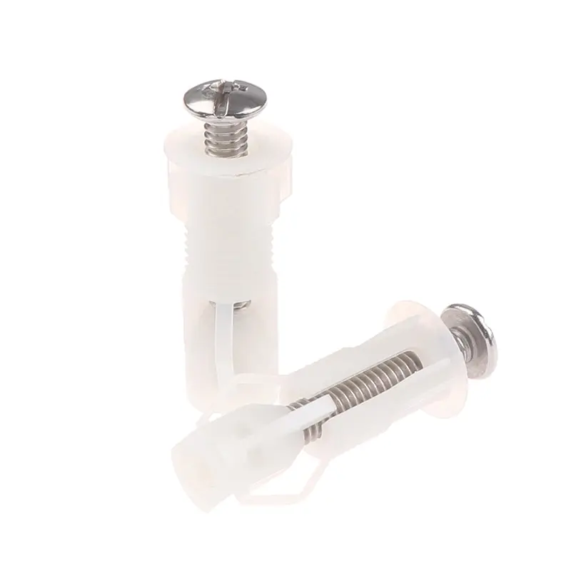

2PCS Toilet Seat Hinges Screws Universal Replacement Toilet Seat Hinge Set