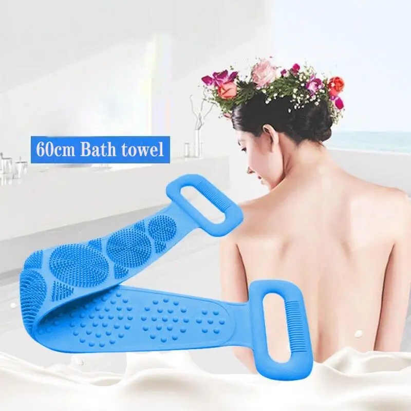 

Silicone Body Brush Cleansing Skin Brush Bath Towel Body Brush Bath Belt Massage Bath Exfoliating Skin Clean Shower Brushes
