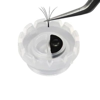 ucaluer 50pcsbag disposable eyelashes blossom cup eyelashes glue holder easy flowering for eyelashes extension makeup tools