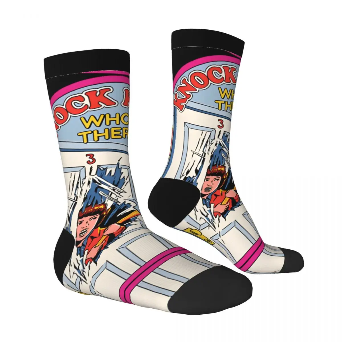 Śmieszne szalone skarpety dla mężczyzn konkurencyjne hip-hopowe Harajuku steven rhodes szczęśliwy jednolity wzór drukowane chłopięce uciskowe