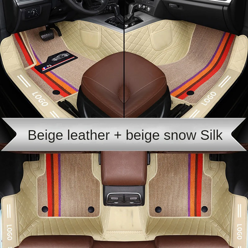 

Custom Double Layer Car Floor Mats For BMW X4 2014 2015 2016 2017 Waterproof Foot Pad Auto Interior Carpet Car Accessories