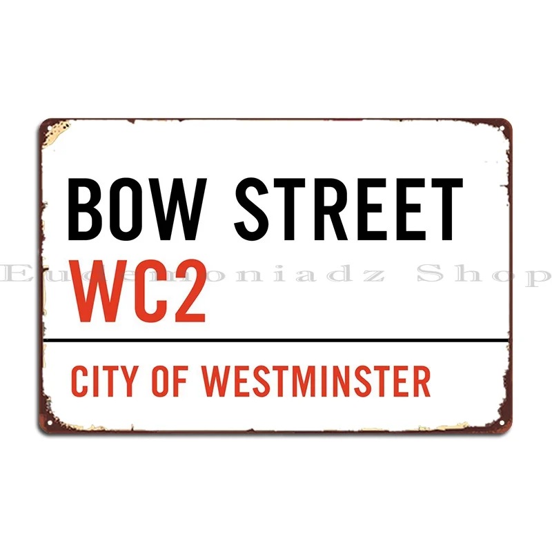 

Лук улицы Wc2 металлический знак ржавый паб домашняя печать кинотеатр жестяной знак плакат